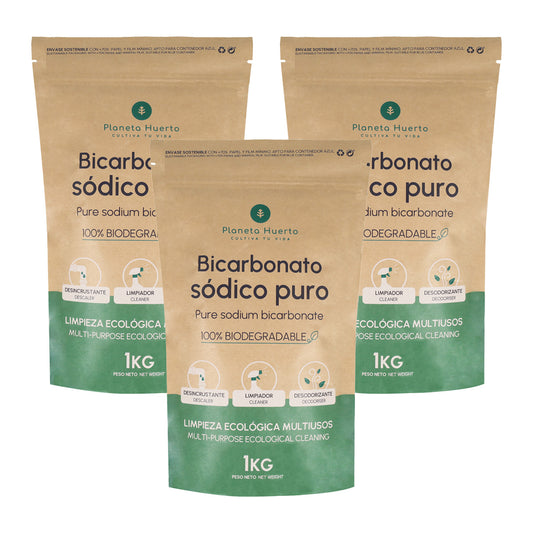 Pack 3xBicarbonato sódico Planeta Huerto 1 Kg