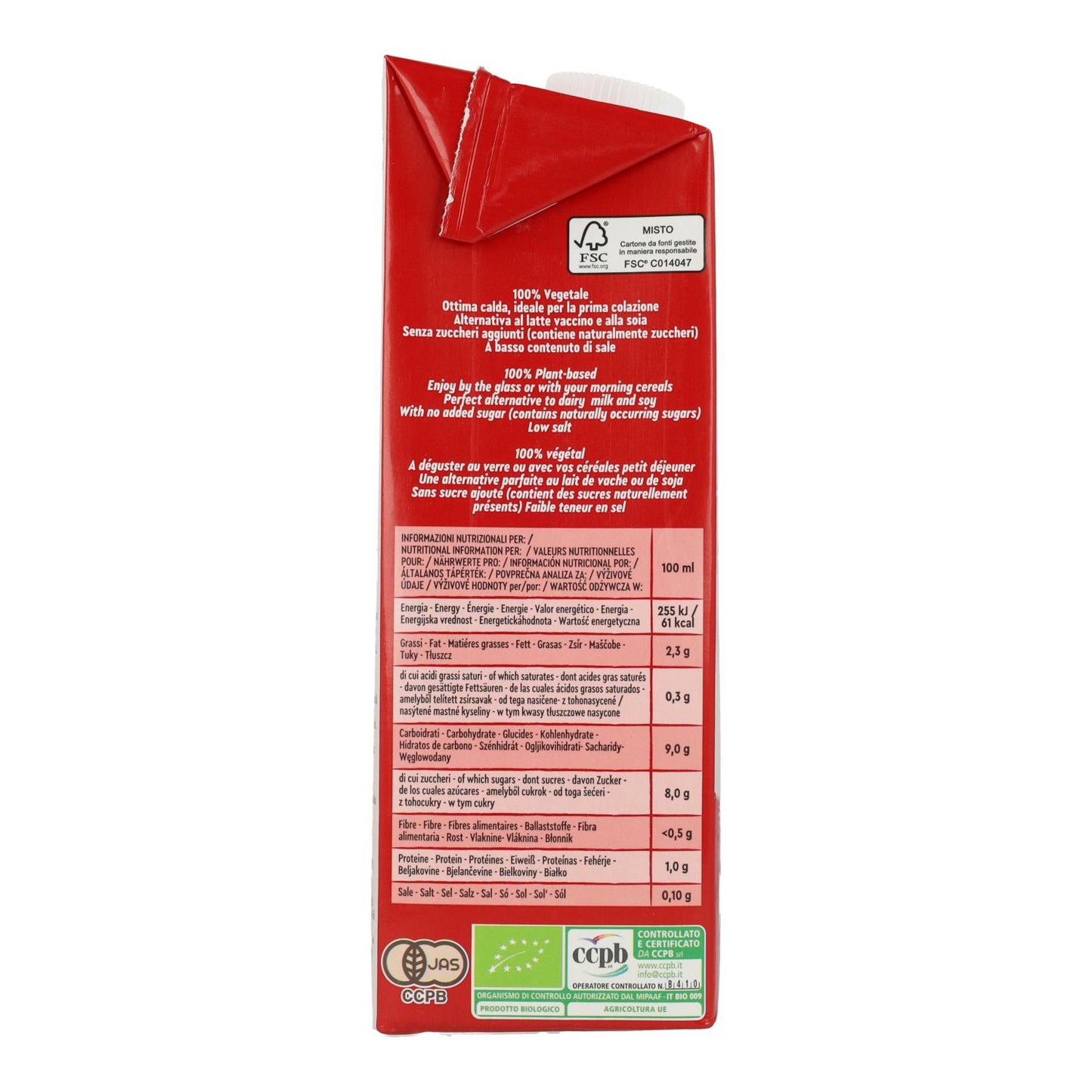 Bebida de Avena mio Barista BIO Primavena 1 L