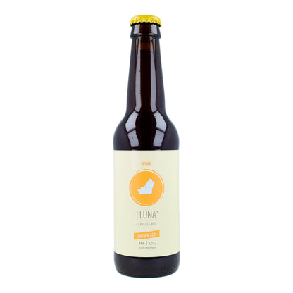 Cerveza ecológica Brown Ale 5.2% alc Bruna Cerveses Lluna 33 cl