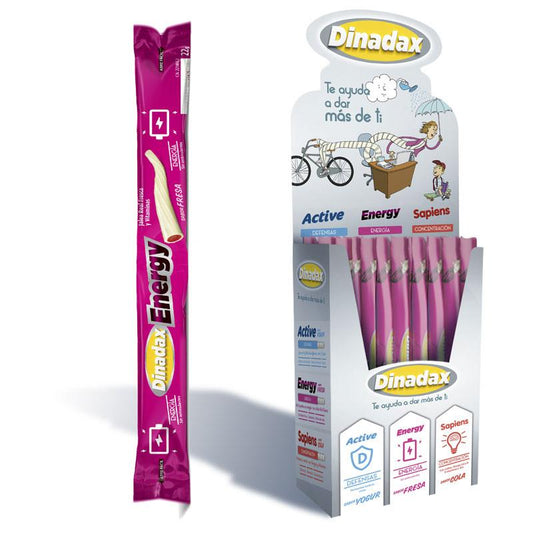 Caja Dinadax Energy 60 Barritas Sabor Fresa Masterdiet