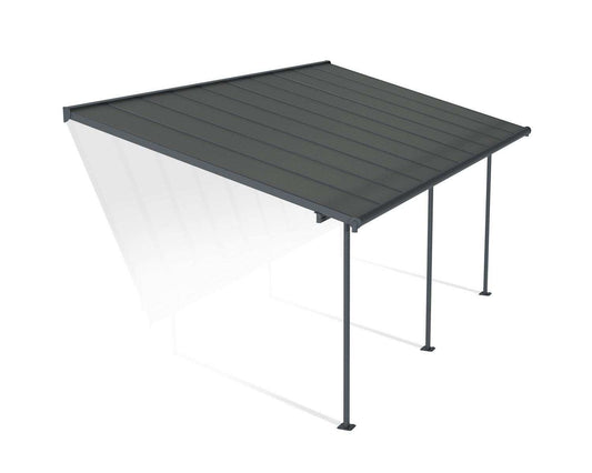 Pérgola adosada Capri 299x619 cm gris Canopia by Palram