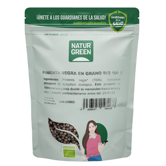Pimienta Negra en gramo Bio NaturGreen 100 g