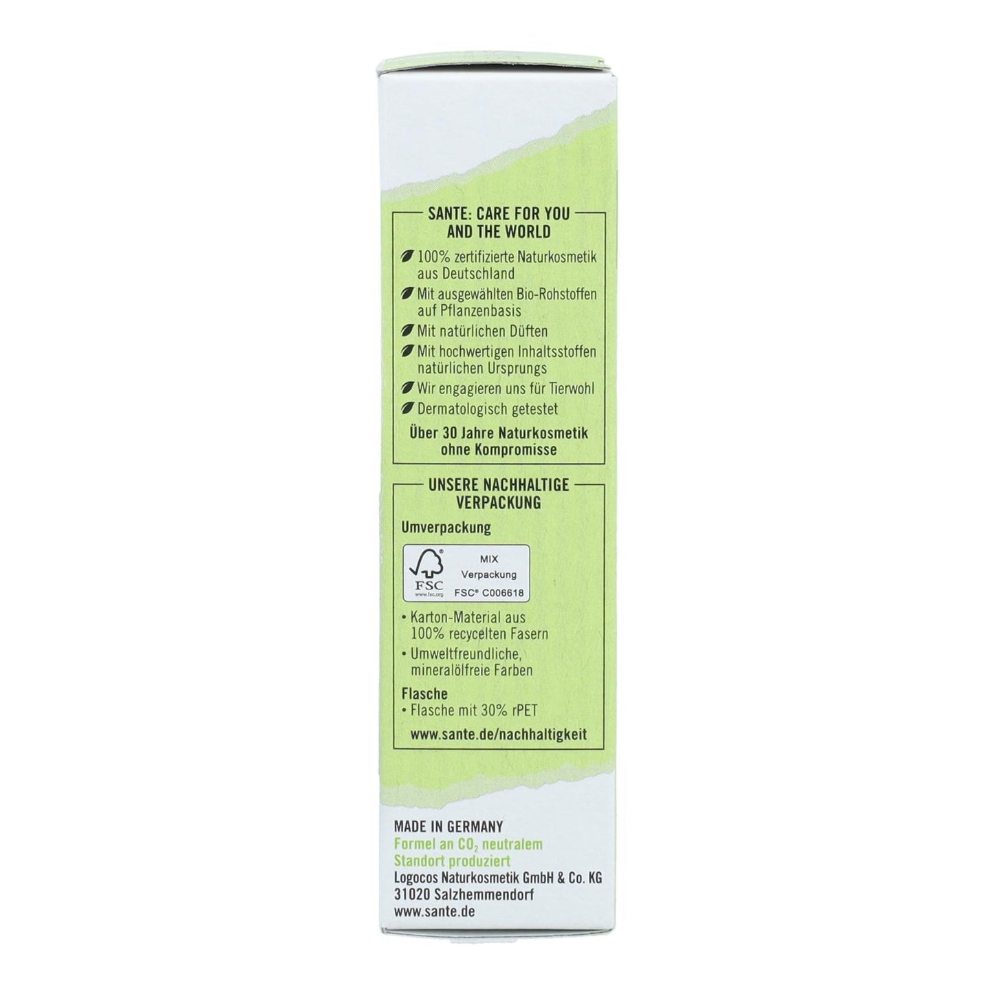 Sérum matificante perfector niacinamida, Sante 30 ml