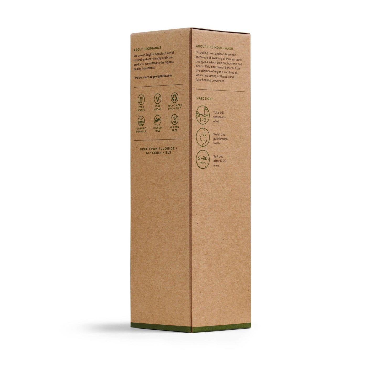 Enjuague Bucal con Aceite de Coco y Árbol del té Georganics