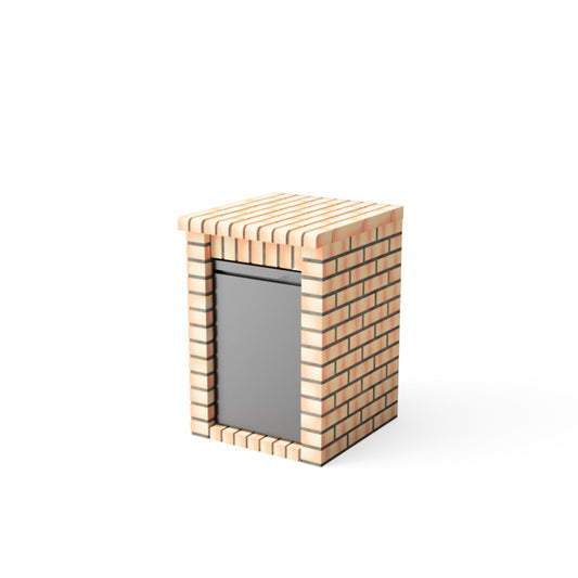 Módulo bancada 61 Volterra con puertas naranja, Movelar