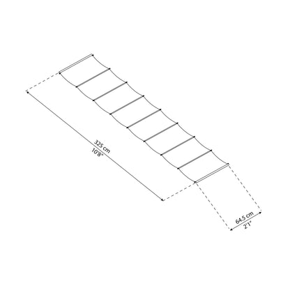 Toldo para pérgola Stockholm 3.4x6.6 ft
