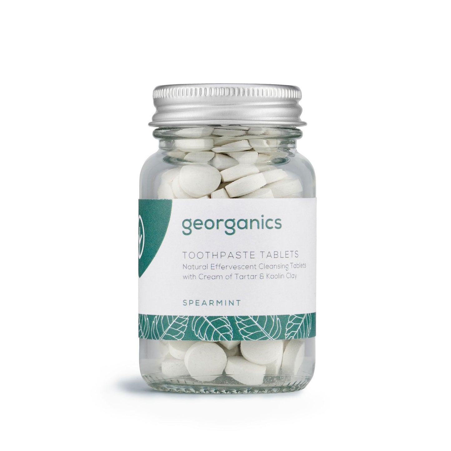 Dentífrico Natural en Tabletas sabor Hierbabuena Georganics