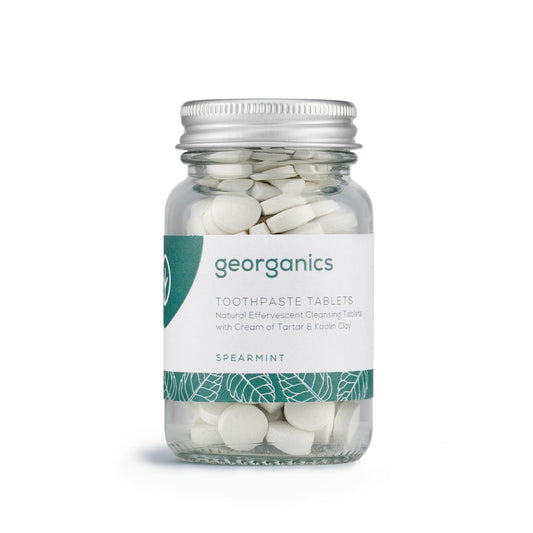 Dentífrico Natural en Tabletas sabor Hierbabuena Georganics
