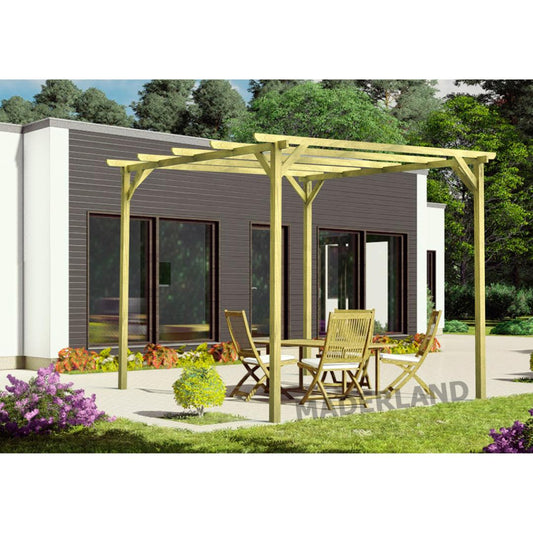 Pérgola de madera maciza Marbella Maderland