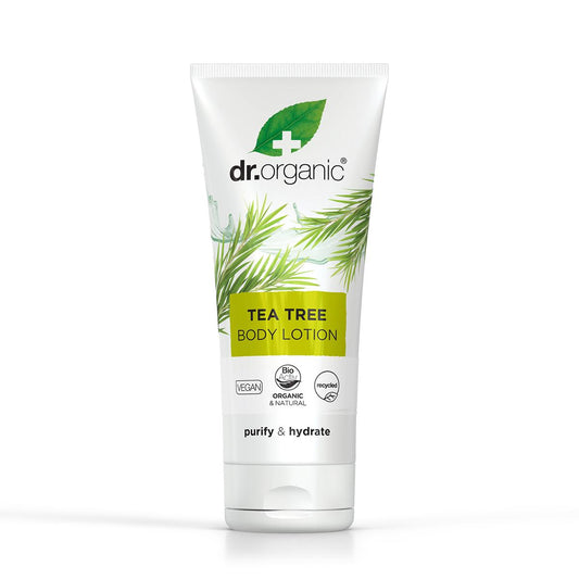 Loción para la piel de árbol de té Dr. Organic 200ml