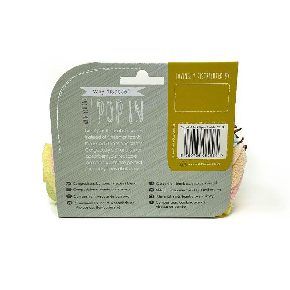 Pack 10 Toallitas Lavables Pastel Close Parent