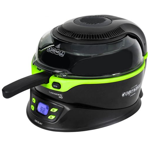 Turbo Cecofry 4d Freidora Dietetica Sin Aceite, 8 Menús Ajustables En Tiempo Y Temperatura (100-240ºc), Cocina A 2 Niveles, Pala Mezcladora, Incluye