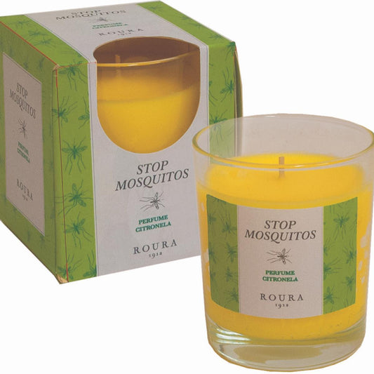 Vela antimosquitos vaso Stop Mosquitos Citronela Roura