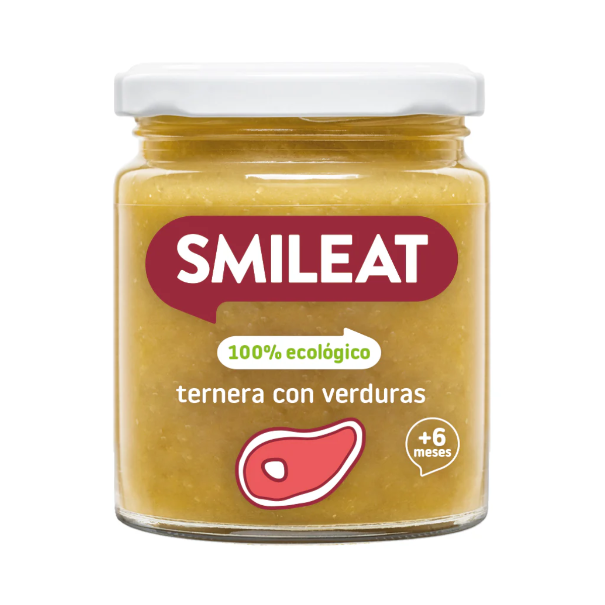 Tarrito BIO ternera y verduras +6 meses Smileat 230g