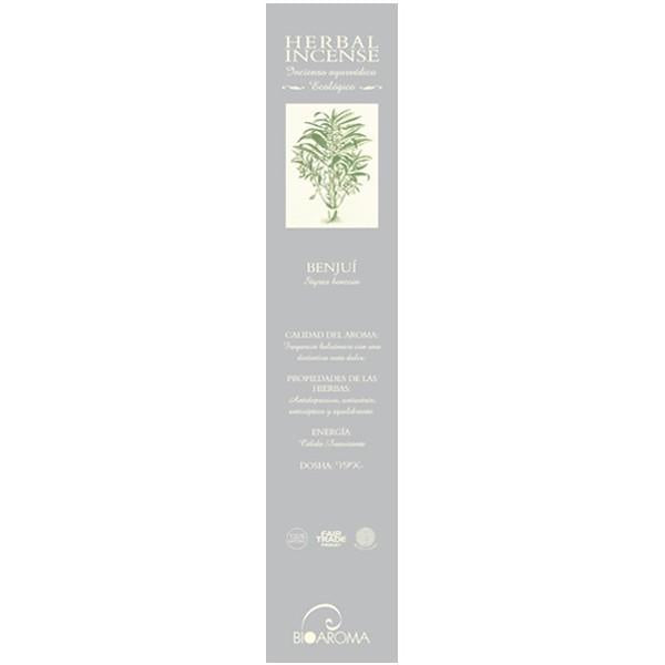 Incienso ecológico Benjuí Bioaroma, 12 varillas
