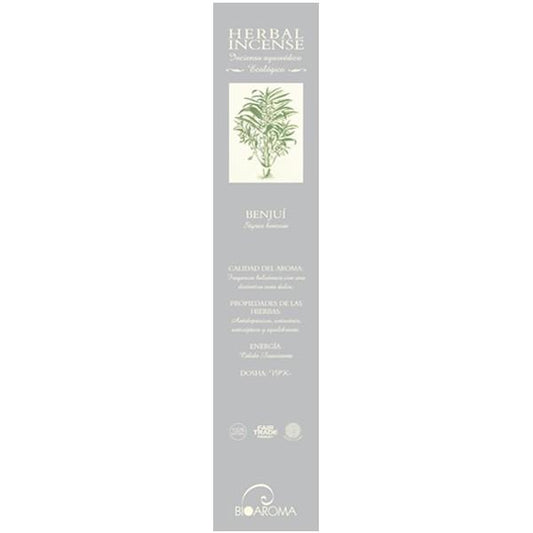 Incienso ecológico Benjuí Bioaroma, 12 varillas