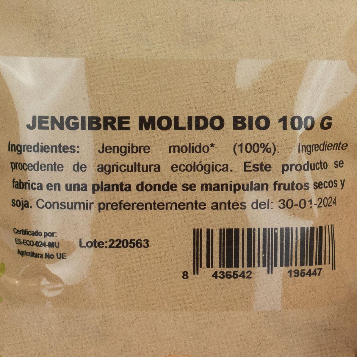 Jengibre Molido Bio NaturGreen 100 g