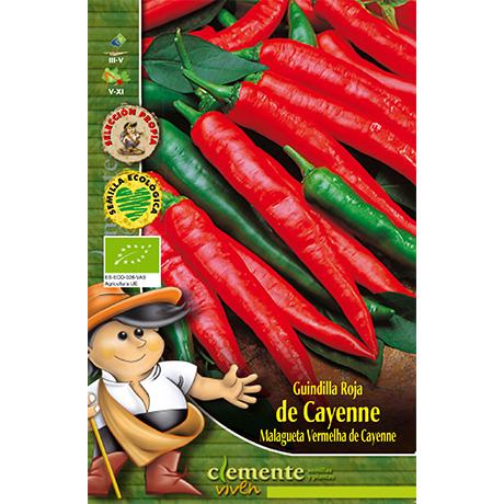 Semillas de Guindilla Larga Roja Cayenne Clemente