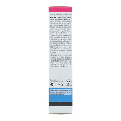 Dentífrico Vitamina B12 sin flúor Sante, 75 ml