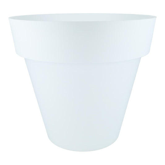 Maceta tes color blanco  D 18 x 15