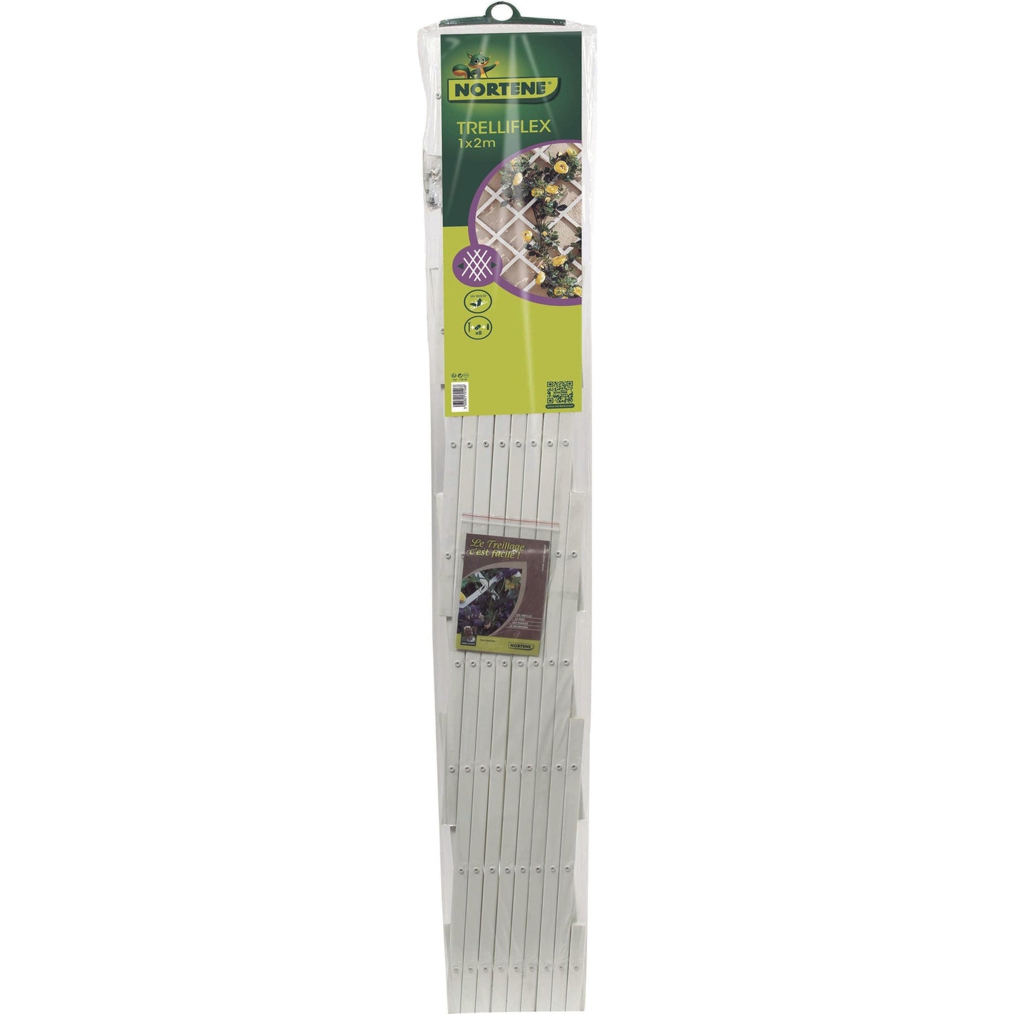 Celosia PVC Extensible 1x2 m blanco Trelliflex Nortene