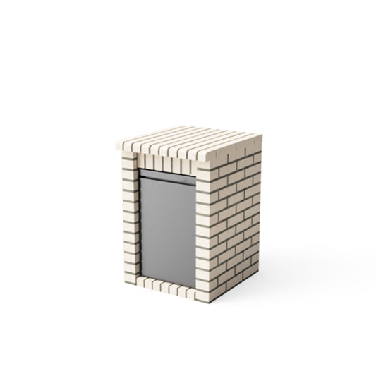 Módulo bancada 61 Volterra beige con puertas, Movelar