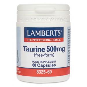 Taurina 500 mg Lamberts, 60 capsules