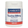 Taurina 500 mg Lamberts, 60 capsules