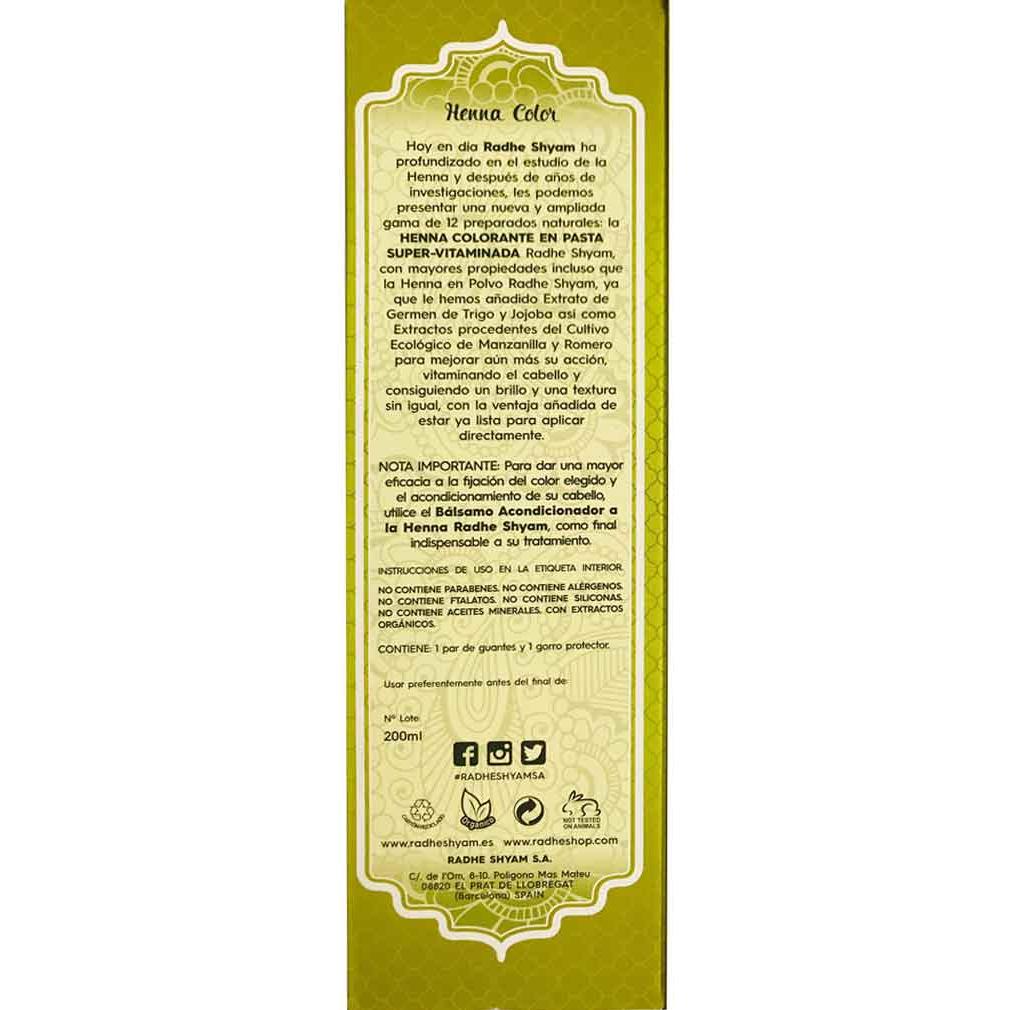 Henna En Pasta Neutro 200 Ml Radhe