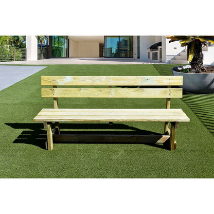Banco de madera natural Faura