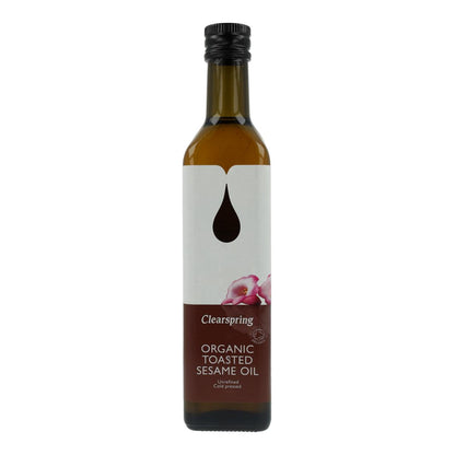 Aceite de sésamo tostado BIO Clearspring, 500 ml