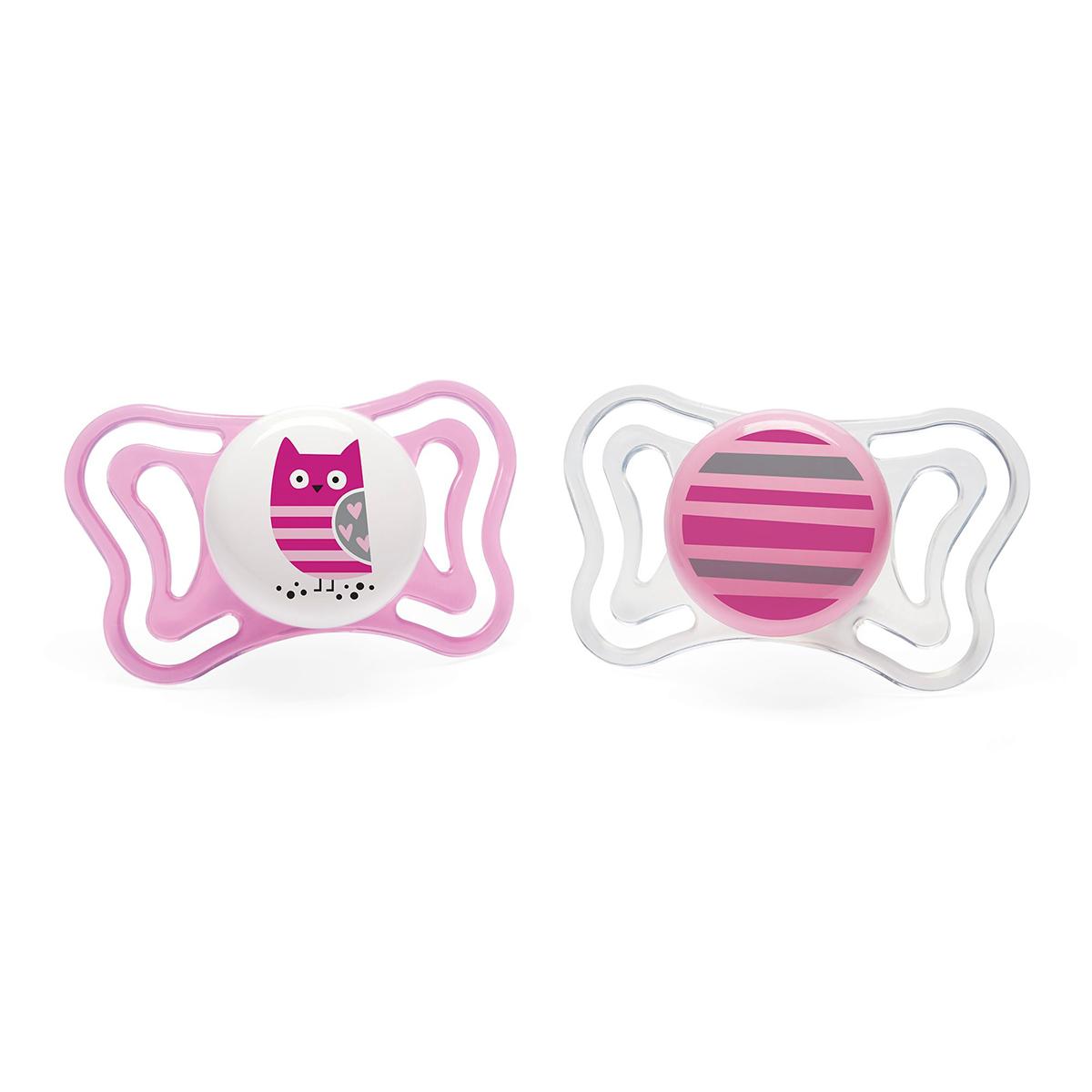 Chupete Physio Light silicona 6-16m 2ud Chicco