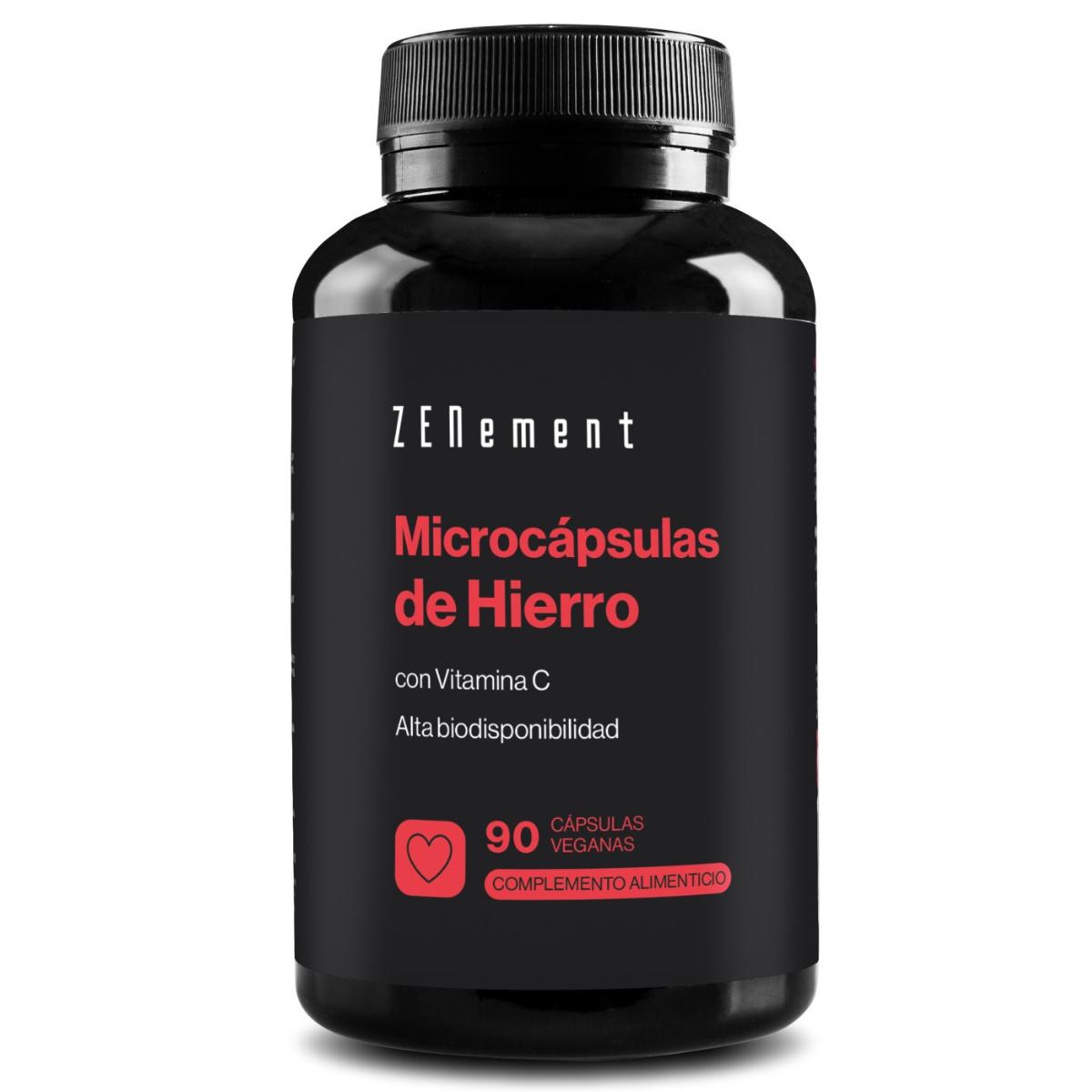 Microcápsulas de Hierro, con Vitamina C Zenement 90 Cápsulas