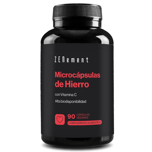 Microcápsulas de Hierro, con Vitamina C Zenement 90 Cápsulas