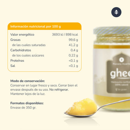 Pack 3 x Ghee mantequilla clarificada ECO Planeta Huerto 500 gr
