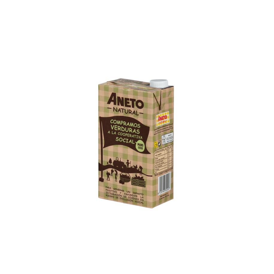 Pack caldo de verduras ECO 1L + caldo de cebolla Eco gratis 1L Aneto