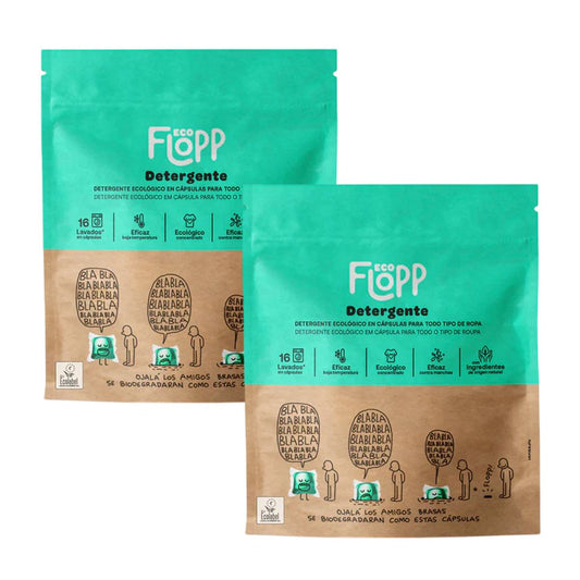 Pack 2 x Detergente ropa ECO Flopp 16caps