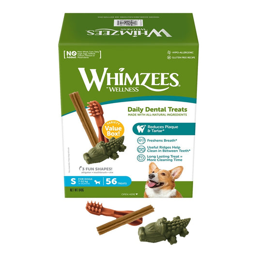 Whimzees Variety Value Caja mix snack dental para perro
