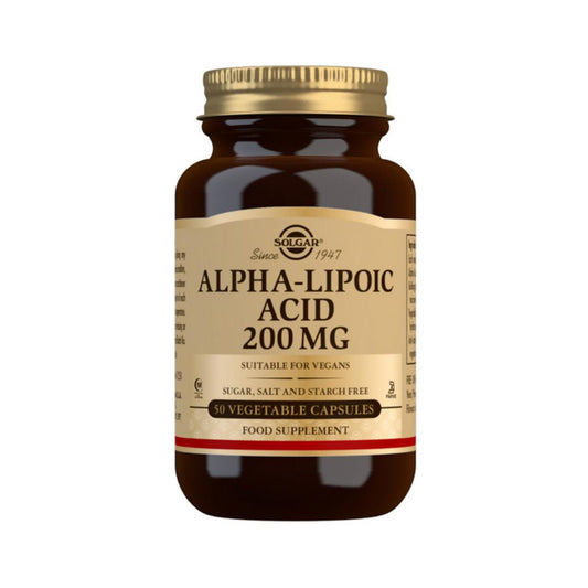 Ácido Alfa Lipoico, 50 cápsulas vegetales de 200mg