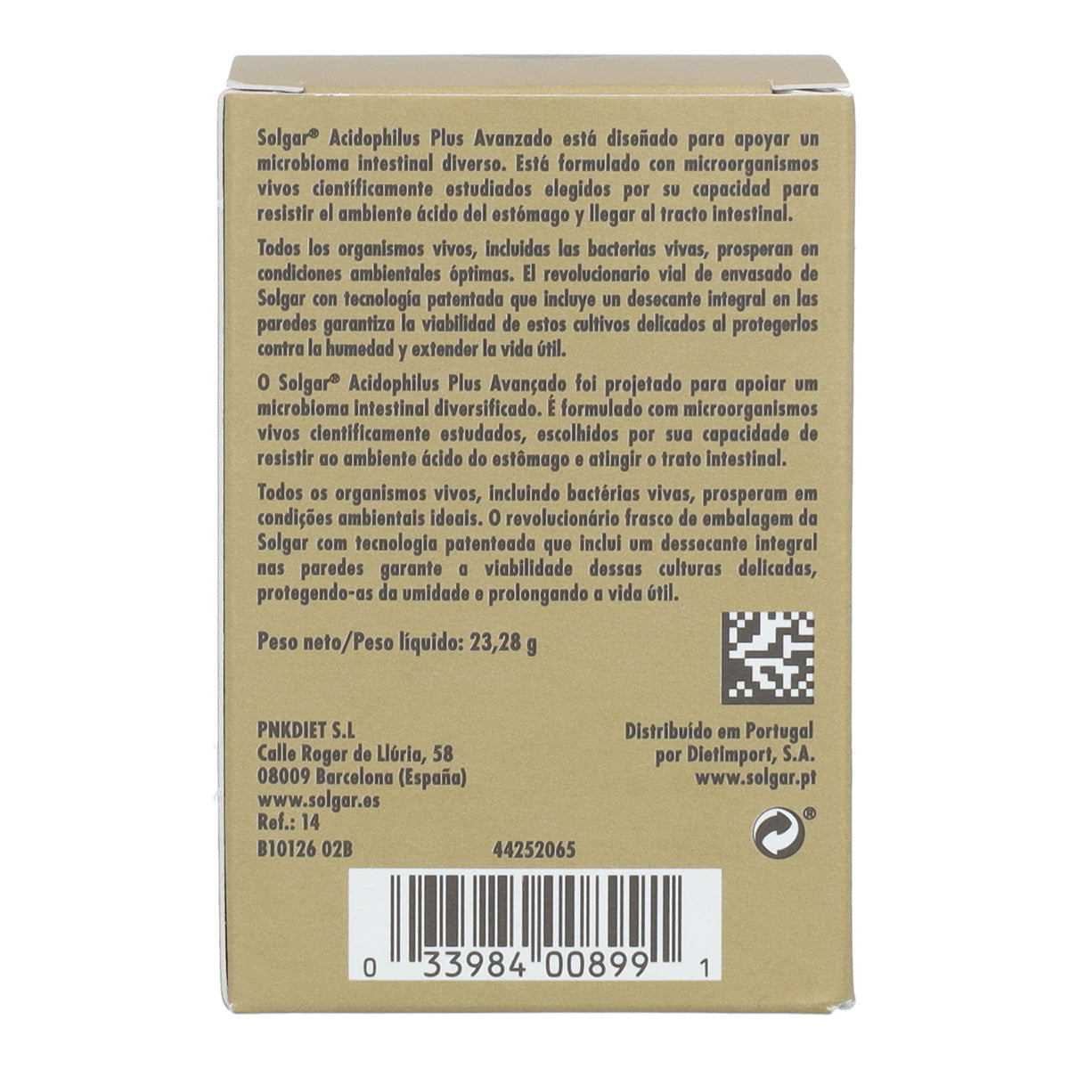 Pack 2x Acidophilus plus avanzado Solgar 60 cápsulas vegetales