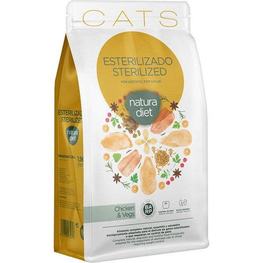 Natura Diet Cats Sterilized Chicken & Vegs Pienso para gatos esterilizados 400 g