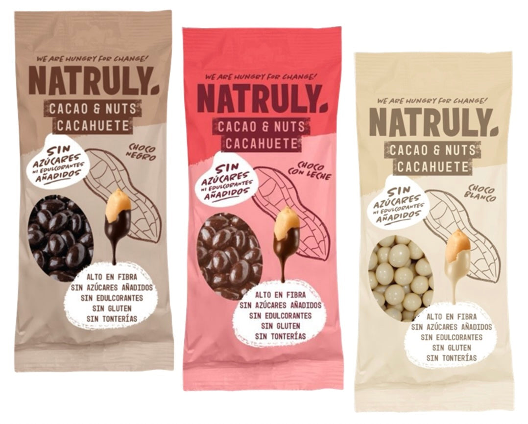 Cacao&Nuts Chocolate blanco Natruly 50g