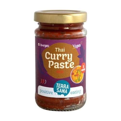 Pasta de curry rojo tailandés Terrasana 120 g