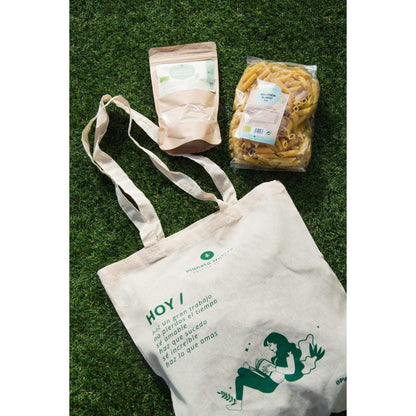 Bolsa de tela con diseño mujer