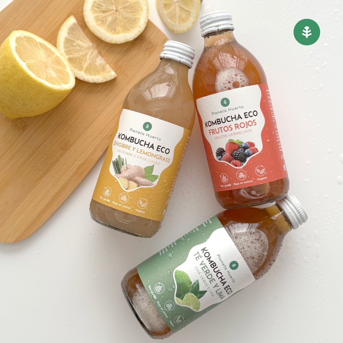 Kombucha ECO Frutos rojos Planeta Huerto 330 ml