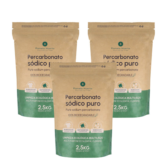 Pack 3xPercarbonato sódico Planeta Huerto 2,5 kg