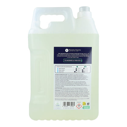Detergente Líquido Ropa ECO Sín Perfume  Planeta Huerto 5 Litros