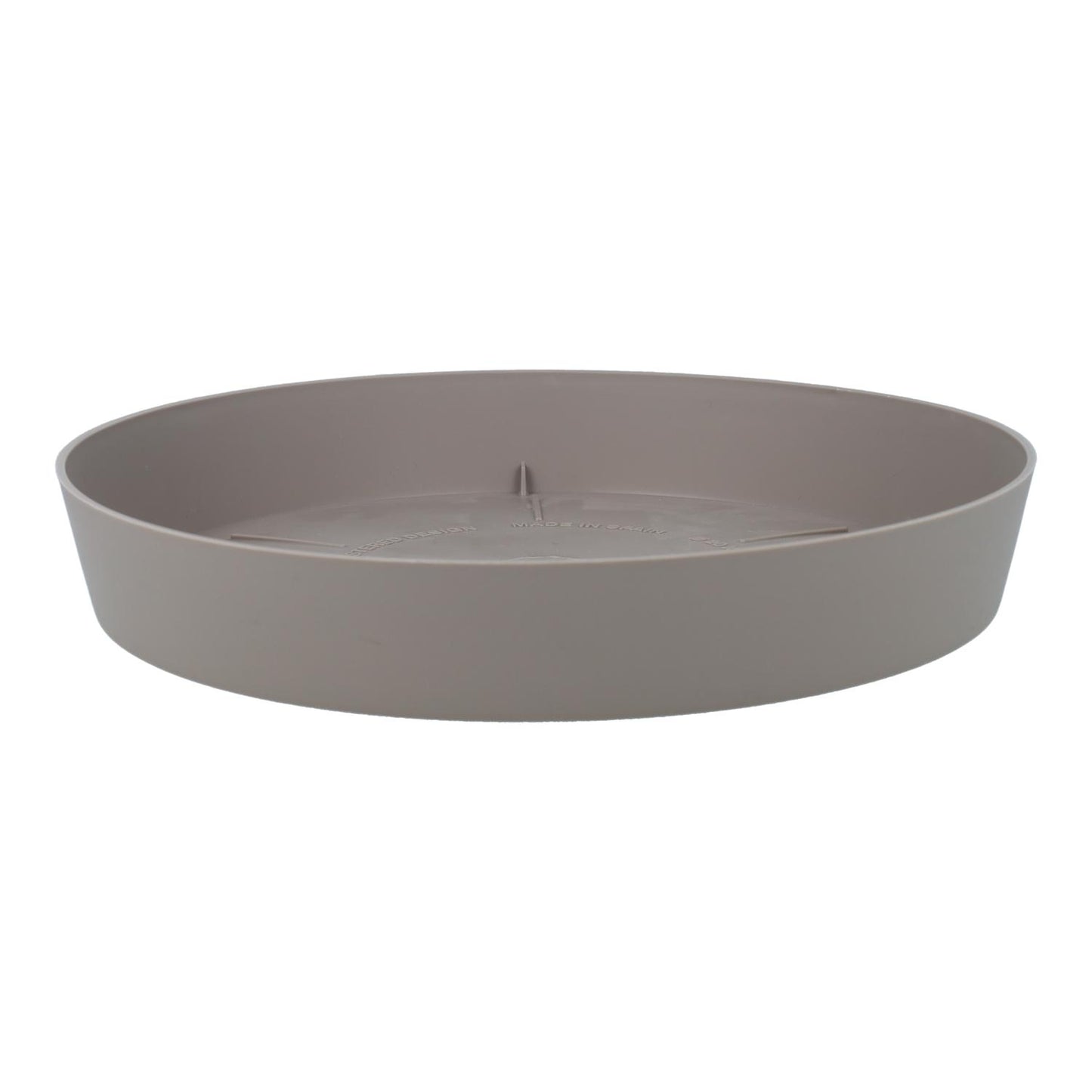 Plato maceta Tes color taupe D 14 x 2